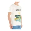 Polo da uomo Loewe in cotone con stampa acquerello a maniche corte, bianco H6109831Pc-2100