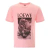 Polo da uomo loewe Ken Heyman in cotone stampato a maniche corte, rosa H6109980Pc-7080