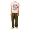 Polo da uomo loewe Ken Heyman in cotone stampato a maniche corte, rosa H6109980Pc-7080