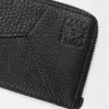 Portacarte e monete Puzzle in morbida pelle di vitello martellata