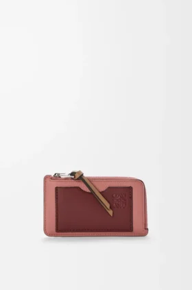 Portacarte e portamonete in morbida pelle di vitello martellata
