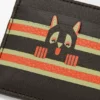 Portacarte “Futurist Cat” in pelle di vitello classica