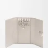 Portachiavi Anagram in pelle di vitello con finitura a grana di ciottolo