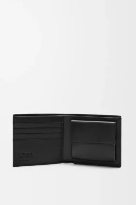 Portafoglio a doppia piega Puzzle in pelle di vitello classica