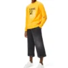 Pullover da uomo in cotone con logo Loewe Anagram ricamato, arancione H526341Xa1-9100