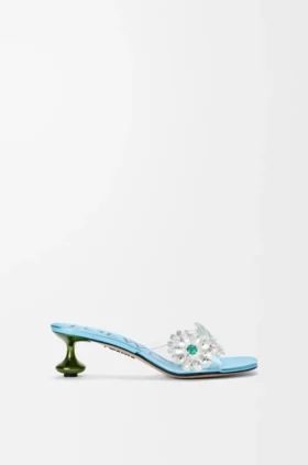 Sandali Toy con fiori in cristallo in PVC