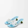 Sandali Toy con fiori in cristallo in PVC