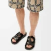 Sandalo Ease Monogram in pelle di vitello conciata al vegetale