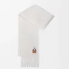 Sciarpa in misto mohair e lana
