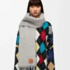 Sciarpa in mohair e lana