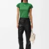 T-shirt dal taglio aderente in misto cotone