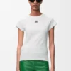 T-shirt dal taglio aderente in misto cotone