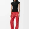 T-shirt dal taglio aderente in misto cotone
