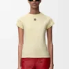 T-shirt dal taglio aderente in misto cotone