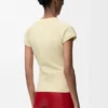 T-shirt dal taglio aderente in misto cotone