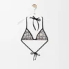 Top bikini in jersey tecnico