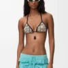 Top bikini in jersey tecnico