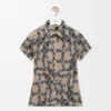 Top in misto spugna di cotone