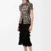 Top in misto spugna di cotone