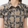 Top in misto spugna di cotone