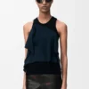 Top in misto viscosa