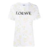 Versione Flower in cotone a maniche corte, bianco S540333Xar-2108